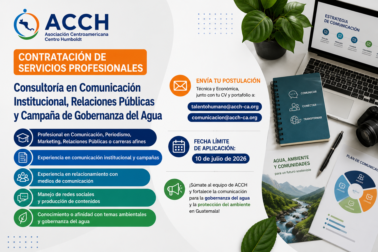 Términos de Referencia Servicios profesionales de comunicación, relaciones públicas y campaña de gobernanza del agua